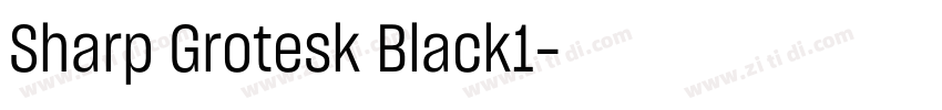 Sharp Grotesk Black1字体转换